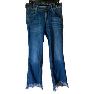 Greening the Blues Organic Denim Straight Chewd Hem Jeans Size 26 Made in Poland